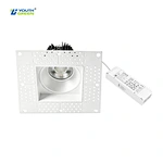 100-240V DALI Dimmer Square Trimless Anti Glare COB Ceiling Light 24°/36° 4IN 15W DT6/DT8 Option Frameless LED Downlight CRI 90